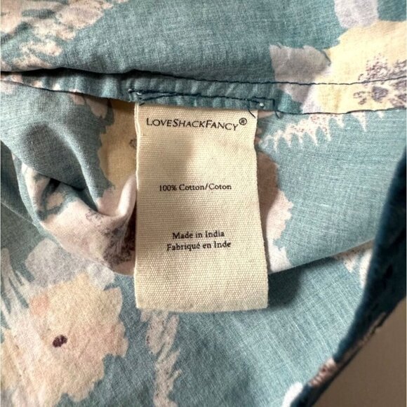 LoveShackFancy Beatrix Floral Blouse, Midnight Blush, Size L, New with tag - Picture 10 of 14